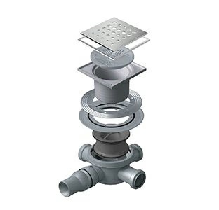 Душевой трап Pestan Confluo Drops 3 Mask 15x15 no flange 13000205