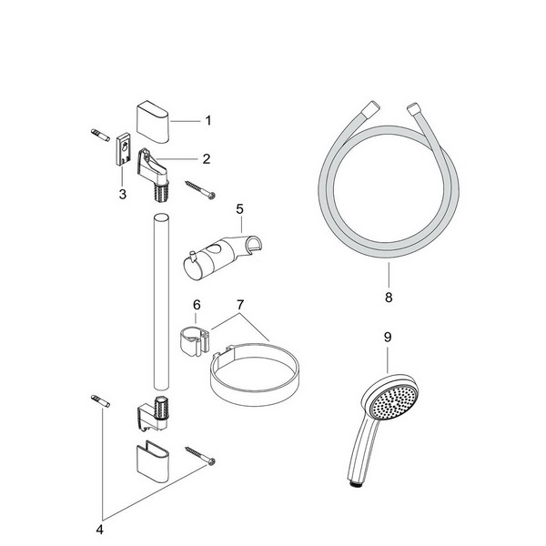 Душевой гарнитур Hansgrohe Croma Unica 1jet 27717000 с мыльнице