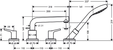Смеситель Hansgrohe Talis 72418000