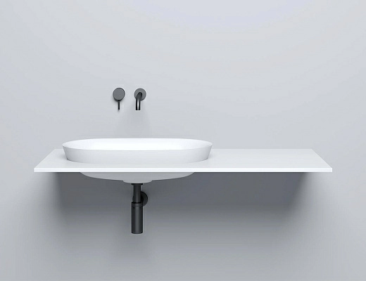 Умывальник Salini Marea 01 65x40 (S-Stone, матовый) Умывальник Salini Marea 01 65x40 (S-Stone, матовый)