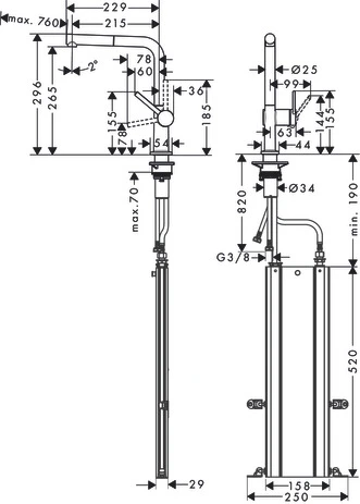 Смеситель Hansgrohe Talis 72809800