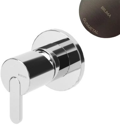 Внешняя часть смесителя с 1 выходом Bruma Leaf Gunmetal