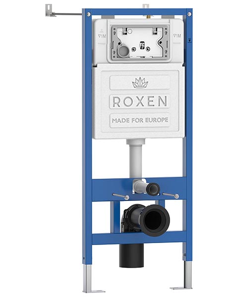 Комплект инсталляции Roxen StounFix Dual Fresh 868486 с унитазом Martin 530220-02 и кнопкой Steel 420260-CHG