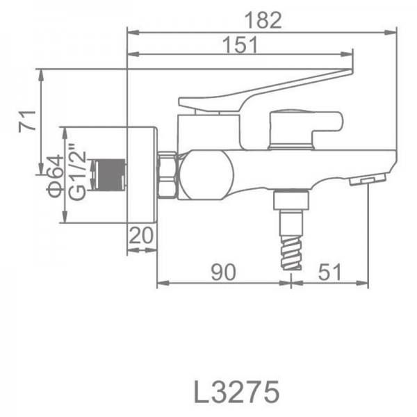 Смеситель с ручным душем Ledeme 3275 Смеситель с ручным душем Ledeme 3275