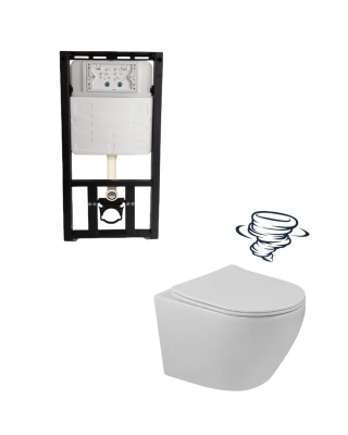 Комплект инсталляции с унитазом Milleau Vortex MR0425-A5.038SGW без кнопки