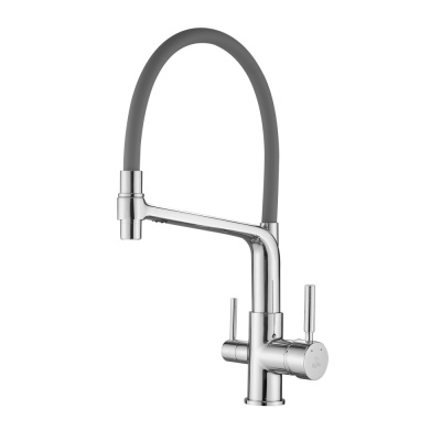 Смеситель для кухни под фильтр с гибким изливом Rose R658