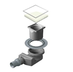Душевой трап Pestan Confluo White Glass 4 Small 10x10 13000323