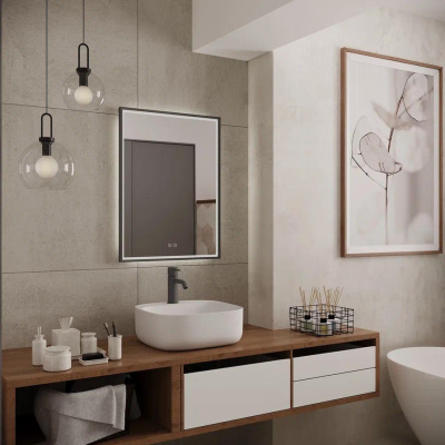 Зеркало Continent Garcia LED 50х70 / 60х80 греймуар