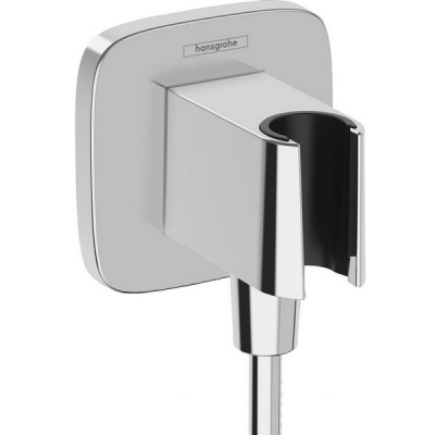 Подключение душевого шланга Hansgrohe Fixfit Q 26887000 с держателем