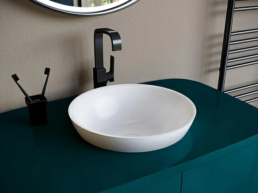 Умывальник Salini Marea 03 40x40 (S-Stone, матовый) Умывальник Salini Marea 03 40x40 (S-Stone, матовый)