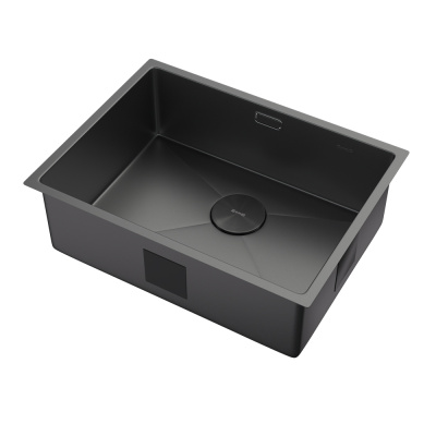 Кухонная мойка Zorg Zerox U/IF Zurinox 60х45 PVD Gunblack Кухонная мойка Zorg Zerox U/IF Zurinox 60х45 PVD Gunblack