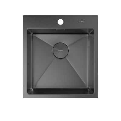 Кухонная мойка Zorg Zerox U/IF 45х50 PVD Gunblack Кухонная мойка Zorg Zerox U/IF 45х50 PVD Gunblack