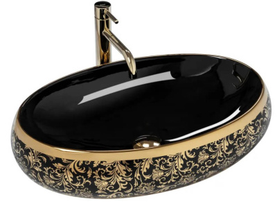 Умывальник Rea Meryl Black 60х40 U8811