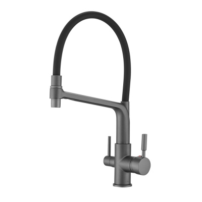 Смеситель для кухни под фильтр с гибким изливом Rose R658Y