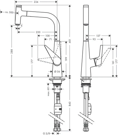 Смеситель Hansgrohe Talis 72826000