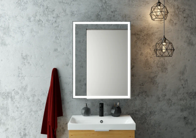 Шкаф зеркальный Continent Mirror Box 35/60 с подсветкой LED 60х80