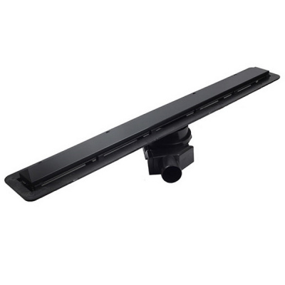 Душевой лоток Pestan Confluo Frameless Line линейный 2в1 30 / 45 / 55 / 65 / 75 / 85 / 95 черный матовый
