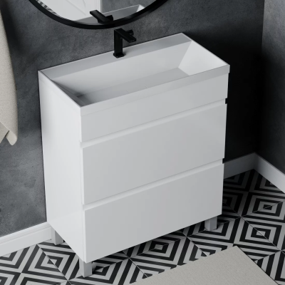 Тумба напольная Vela Мира 70Н под Classica Slim (белый глянец) TU20985