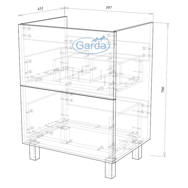 Тумба напольная Garda Grado 120