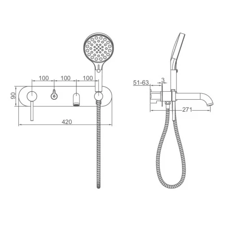 Смеситель Gappo G3306-43 Смеситель Gappo G3306-43