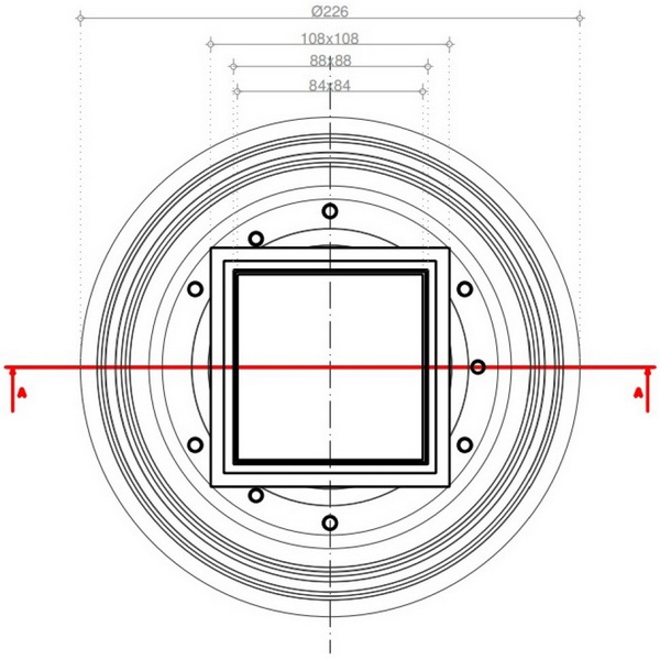 Точечный трап 2в1 Pestan Confluo Standart Vertical Plate 10x10, 13702567