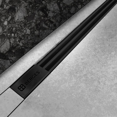 Душевой лоток BERGES SUPER Slim 60 black
