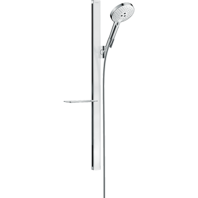 Душевой гарнитур Hansgrohe Raindance Select 3jet EcoSmart 27649400 с полкой