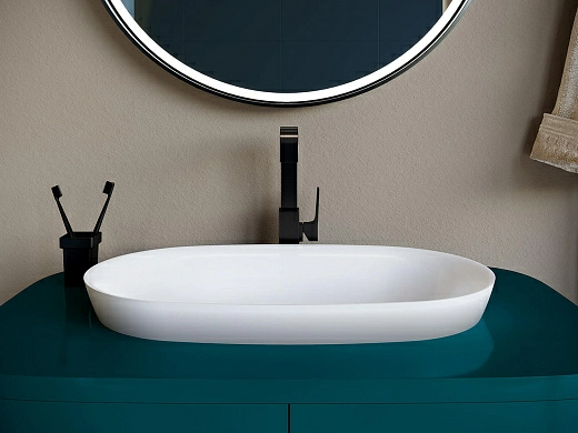 Умывальник Salini Marea 01 65x40 (S-Stone, матовый) Умывальник Salini Marea 01 65x40 (S-Stone, матовый)