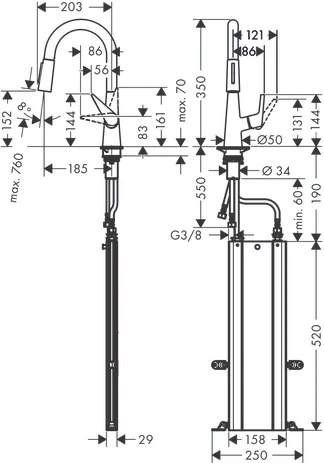 Смеситель Hansgrohe Talis 73850800