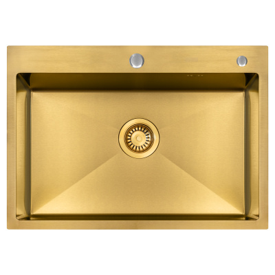 Кухонная мойка Arfeka Eco AR Gold PVD Nano 70х50