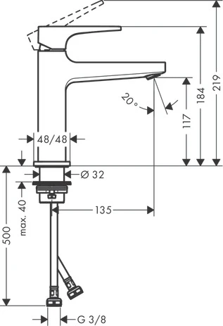 Смеситель Hansgrohe Metropol 74507000
