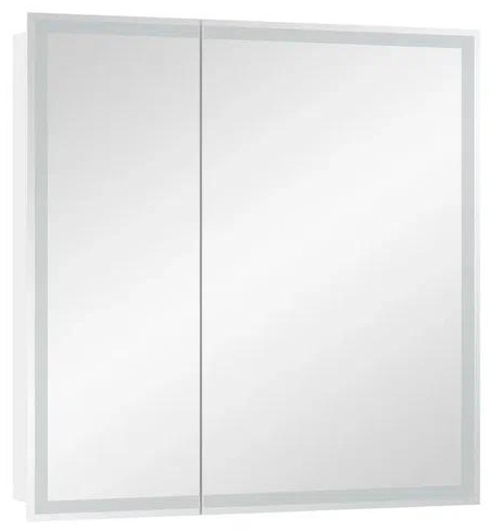 Шкаф зеркальный Continent Allure с подсветкой LED 80х80