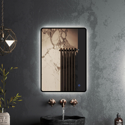 Зеркало Roxen Simon 50x70 / 60х80 оружейная сталь