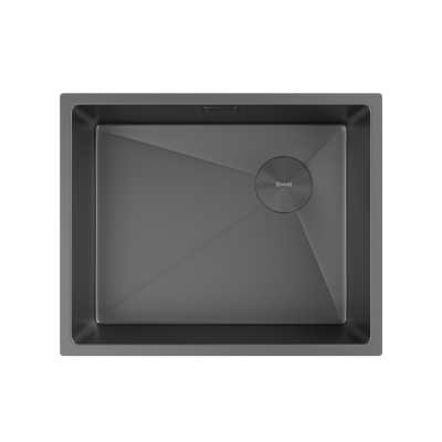 Кухонная мойка Zorg Zerox U/IF Side SF Zurinox 55х45 PVD Gunblack Кухонная мойка Zorg Zerox U/IF Side SF Zurinox 55х45 PVD Gunblack