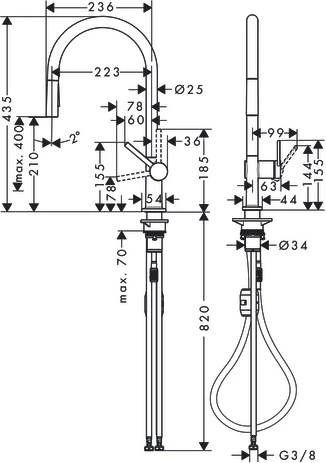 Смеситель Hansgrohe Talis 72842670