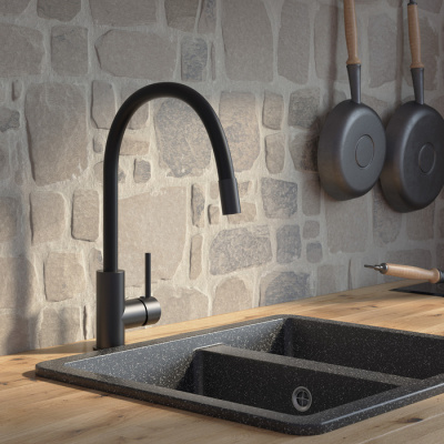 Смеситель для кухни с гибким изливом Iddis Kitchen 360 K36BLJ0i05