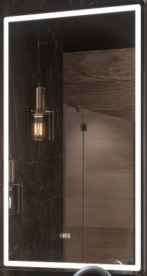 Зеркало Vigo Roberta Luxe 60х100 с бесконтактным сенсором, подогревом, часами и датчиком движения