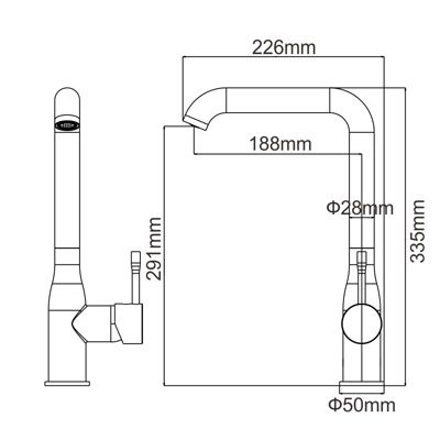 Смеситель Ledeme 4698W Смеситель Ledeme 4698W