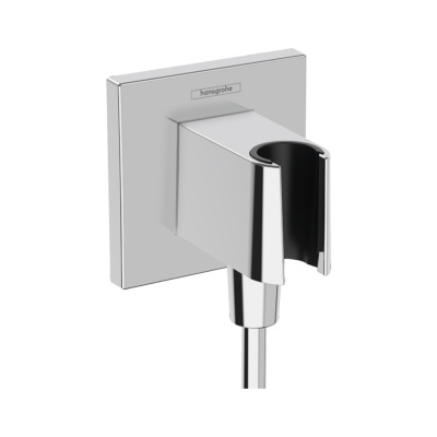 Подключение душевого шланга Hansgrohe Fixfit E 26889000 с держателем