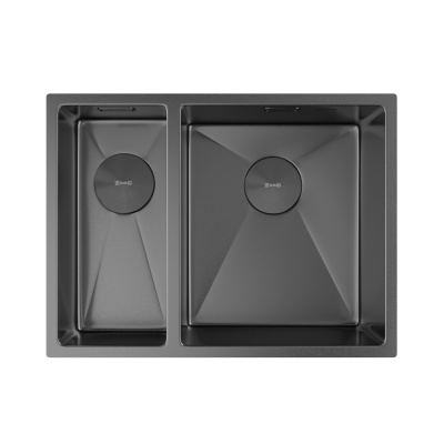 Кухонная мойка Zorg Zerox U/IF-L 60х45 PVD Gunblack Кухонная мойка Zorg Zerox U/IF-L 60х45 PVD Gunblack