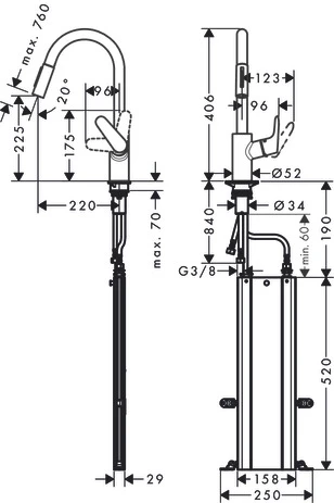 Смеситель Hansgrohe Focus 73880800