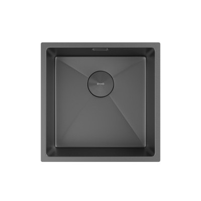 Кухонная мойка Zorg Zerox U/IF Zurinox PVD 45х45 Gunblack Кухонная мойка Zorg Zerox U/IF Zurinox PVD 45х45 Gunblack