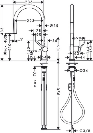 Смеситель Hansgrohe Talis 72802800