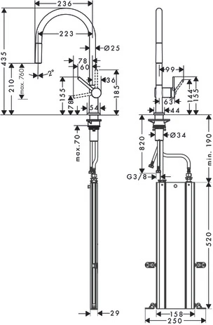 Смеситель Hansgrohe Talis 72803800