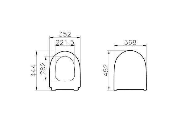 Сиденье с крышкой VitrA Sento Slim детальное фото Сиденье с крышкой VitrA Sento Slim
