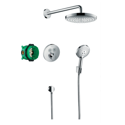Душевая система встраиваемая термостатическая Hansgrohe Raindance Select E 2jet 27297000