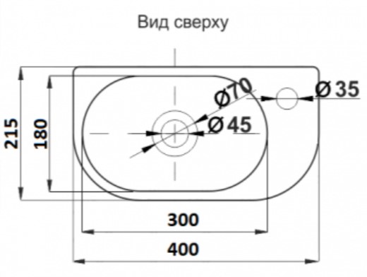Умывальник CeramaLux 78204L
