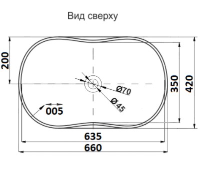 Умывальник CeramaLux 9175AB