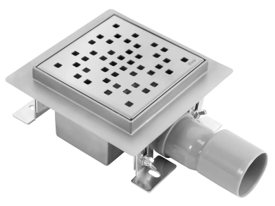 Трап для душа Rea DOTS G6202 nikiel matt (12Х12)