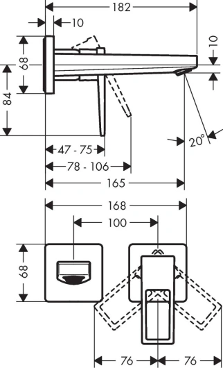 Смеситель Hansgrohe Metropol 74525000